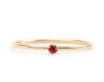 Handmade Ruby Gemstone Ring: 925 Sterling Silver Statement Ring
