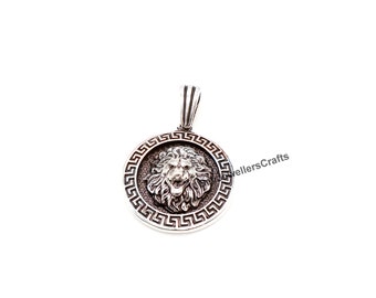 Sterling Silver Lion Pendant: King of the Jungle Safari Jewelry