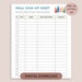 Meal Sign up Sheet, Winter Meal Train Signup Sheet Printable, Food ...