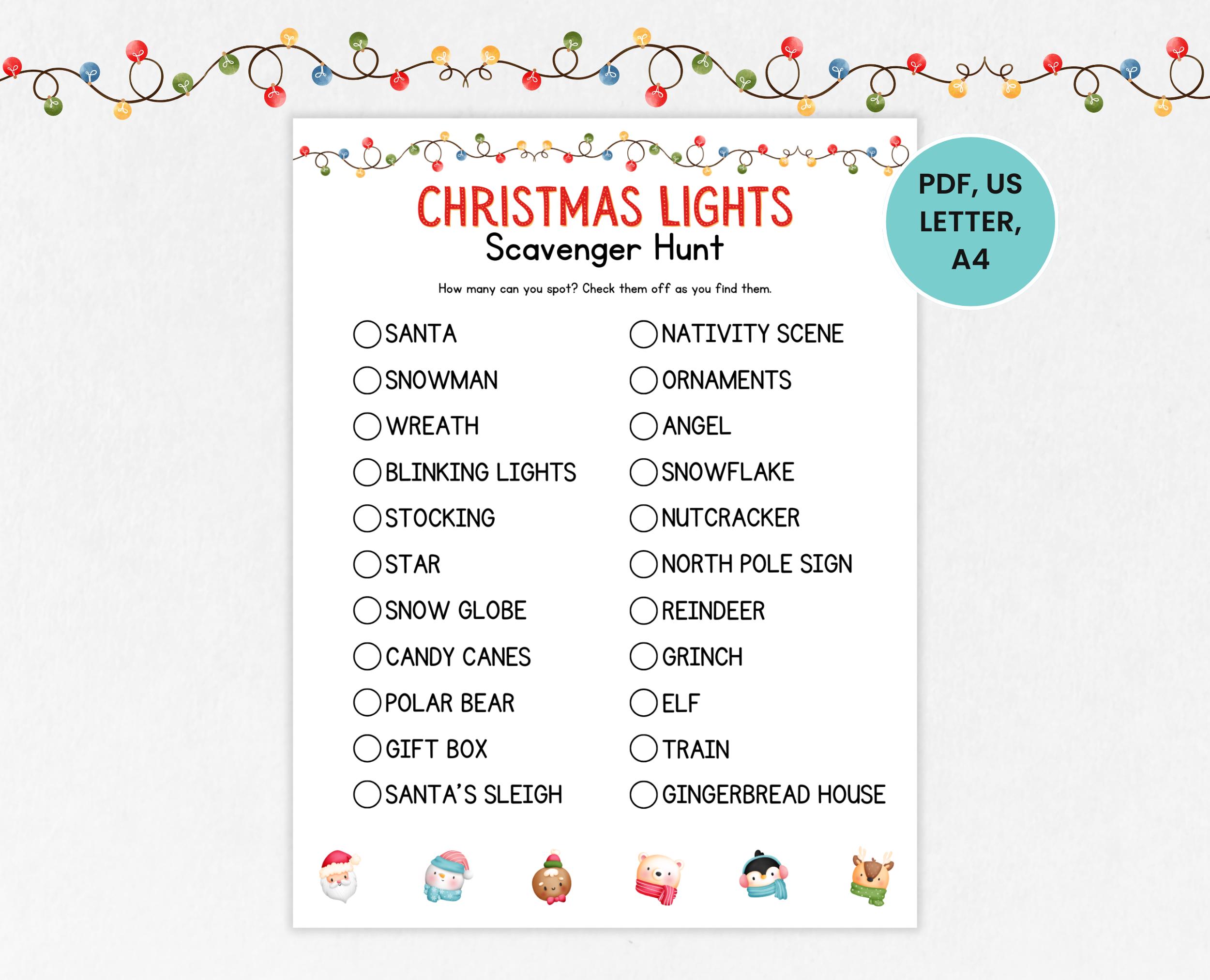 Christmas Lights Scavenger Hunt - Il Fullxfull.6449378792 Gzvo 