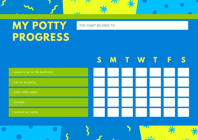 Potty Training Tracking Chart Etsy
