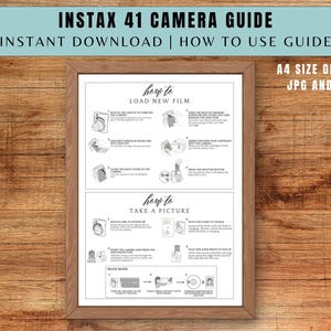 Instax Mini 41 Camera Guide, Wedding Photo Sign (Instant Download)