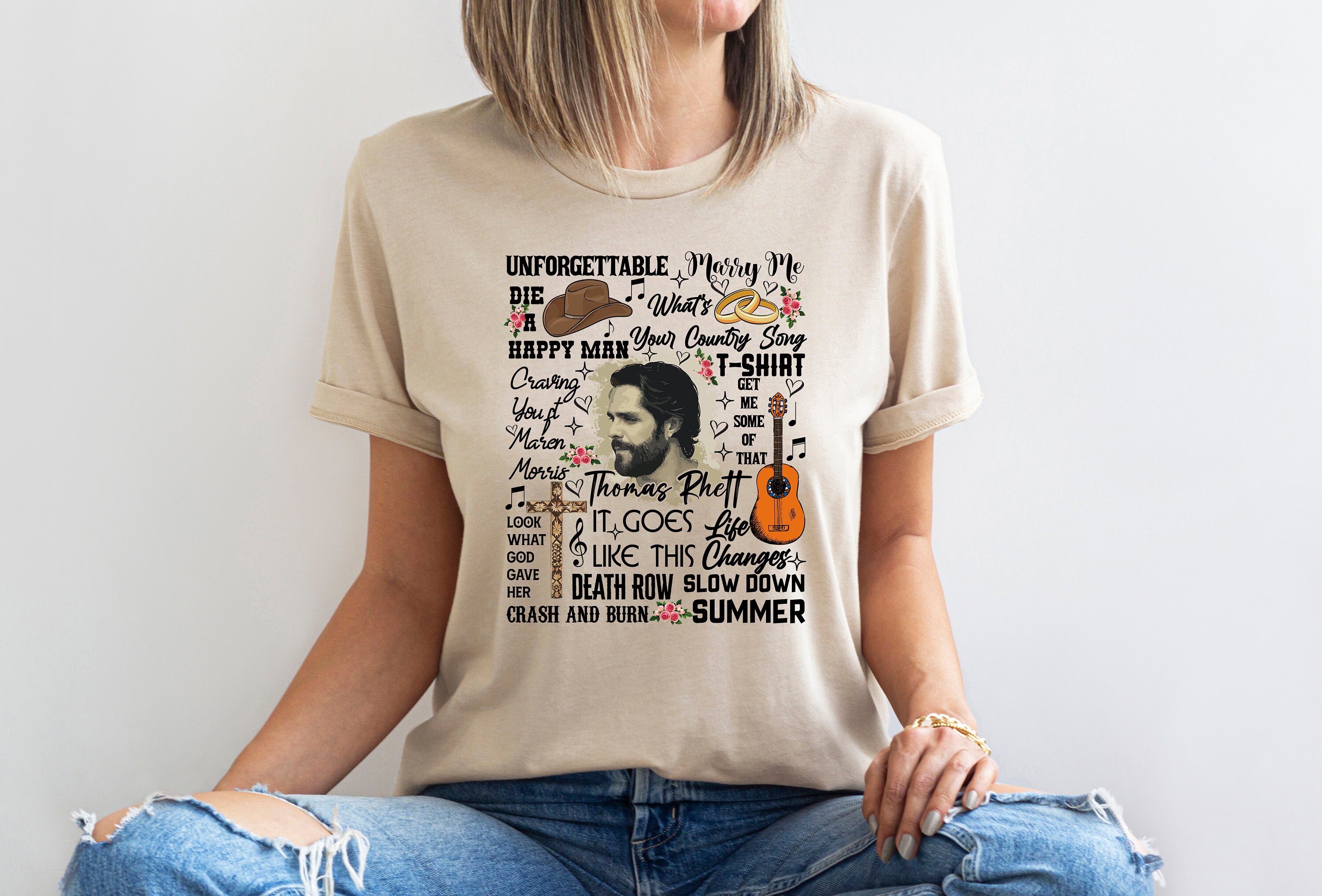 Thomas Rhett Tshirt Thomas Rhett Shirt Women Thomas Rhett Etsy