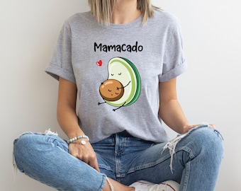 Mamacado Shirt - Pregnancy Tshirt - Avocado Tee Pregnancy Reveal To Husband Shirt - Pregnancy Announcement Shirt - Pregnant Christmas Shirt