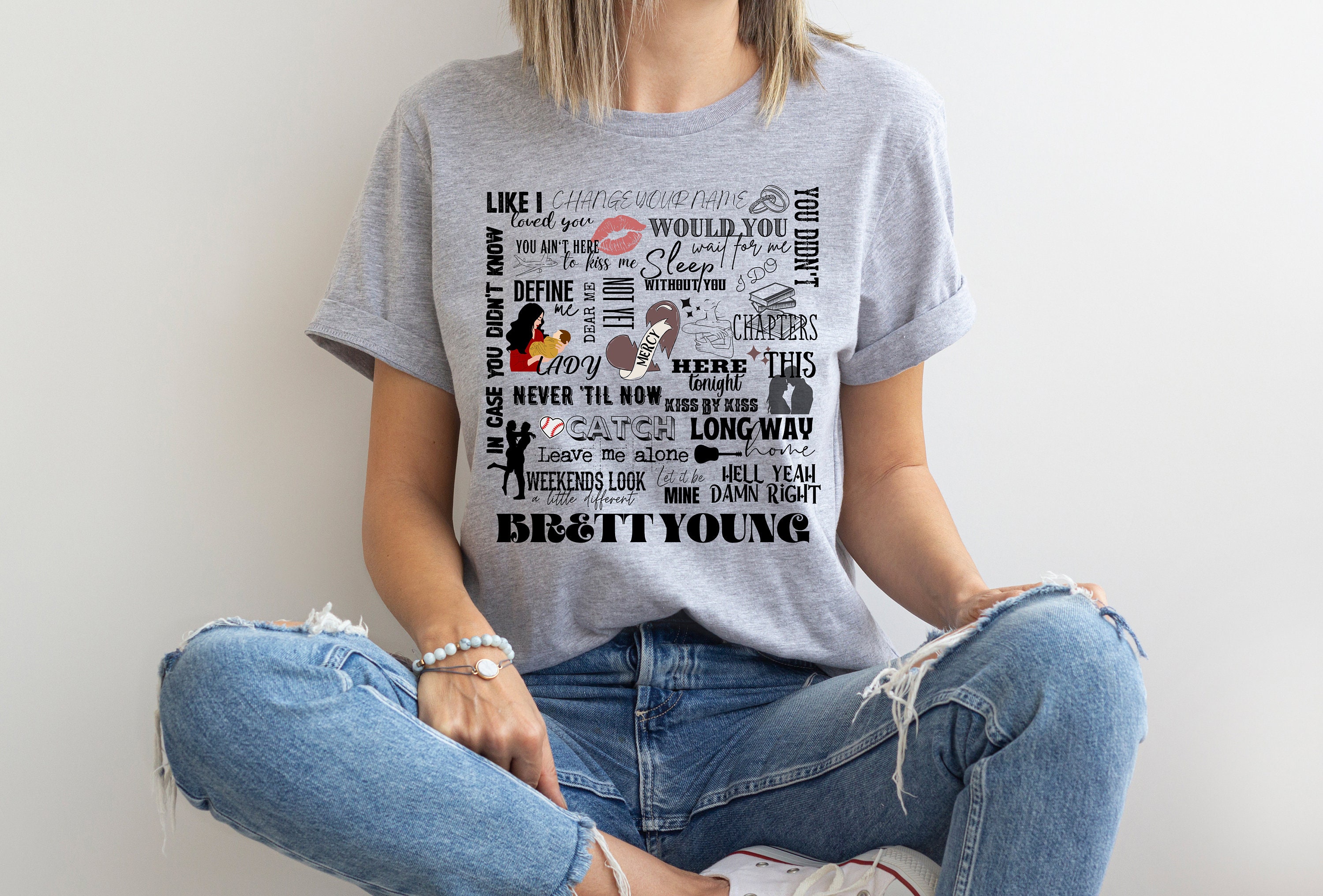 Brett Young Tshirt Brett Young Shirt Women Brett Young Tour 2023 Shirt