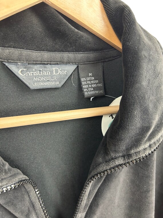 Vintage Velour Jacket by Christian Dior Monsieur, Size