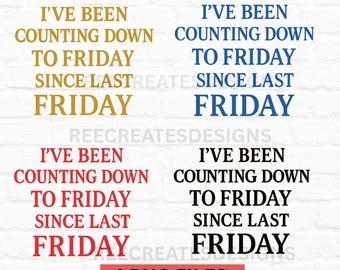 Friday Mood PNG Bundle – Funny Work Week Quotes – Digital Download for Shirts, Mugs & More