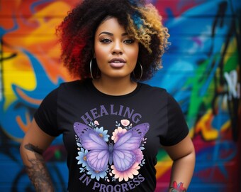 Butterfly Healing PNG: Mental Health Awareness Clipart (Digital Download