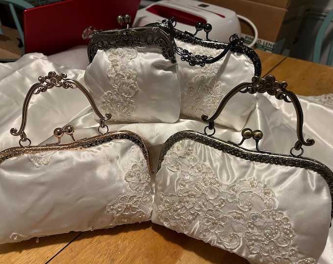 Featured listing image: Upcycled Your Wedding Dress Into a Beautiful Purse