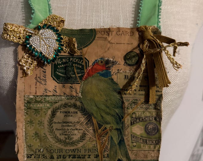 Featured listing image: Birdie Jabot, necklaces, fabric necklace