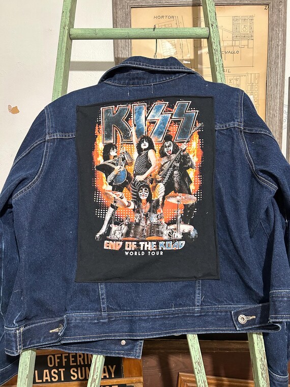 Kiss denim jacket hot sale