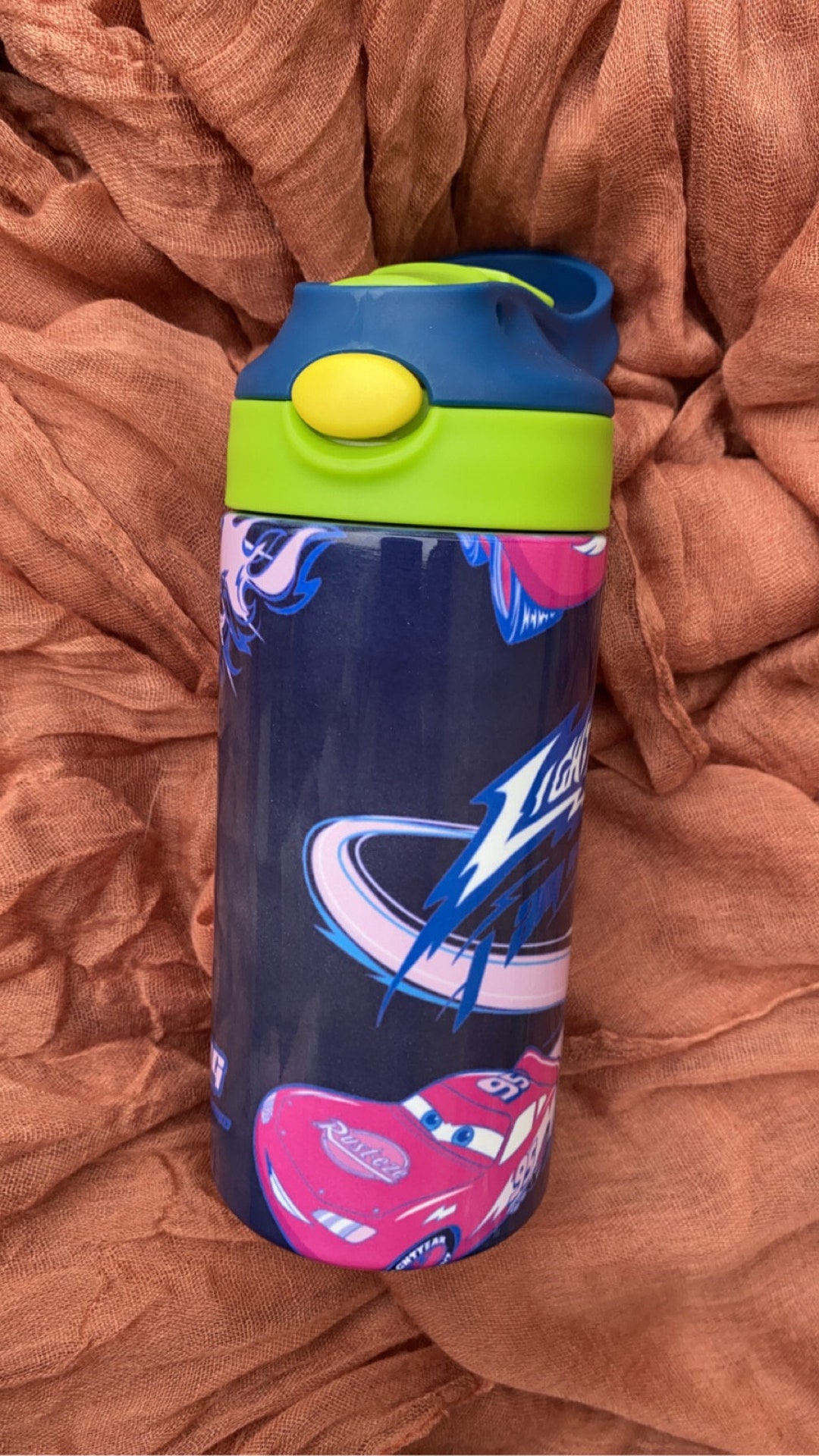 Lightning Mcqueen Water Bottle Cars Pixar Disney Mcqueen Etsy