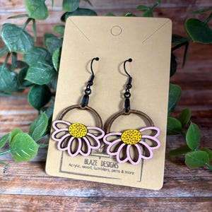 Kolczyki Daisy (różowe)