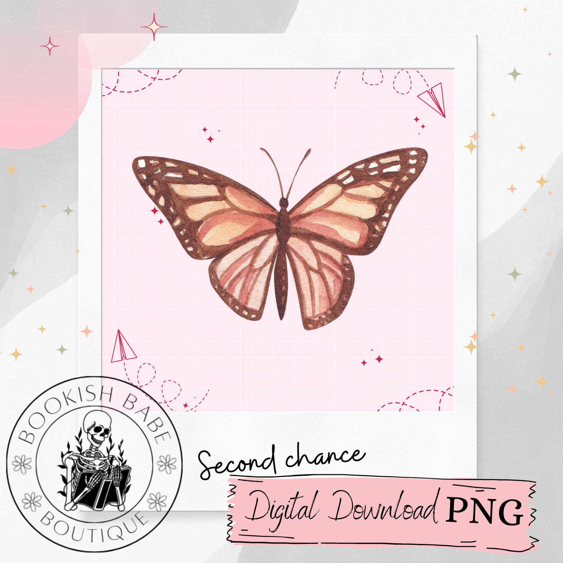 Second Chance PNG, Bookish PNG, Booktok, Books, Read, Design, Book