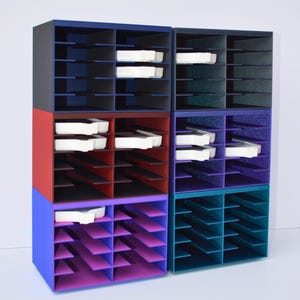 Stackable Storage Tower for DAC Diamond Painting Trays | Modular Craft Storage Organizer | Fits Large or Medium Diamond Art Club Trays