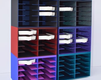 Stackable Storage Tower for DAC Diamond Painting Trays | Modular Craft Storage Organizer | Fits Large or Medium Diamond Art Club Trays