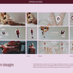 Coquette Shopify Theme Website Template Boutique Design Fashion Store Layout Stylish Ecommerce Clothing Brand Feminine Aesthetic Pink Maroon Color Scheme Editorial Style Online Shop Ready To Use Professional Design Conversion Optimized