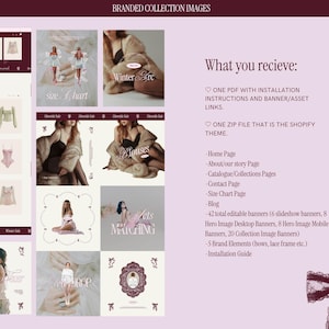 Coquette Shopify Theme Website Template Boutique Design Fashion Store Layout Stylish Ecommerce Clothing Brand Feminine Aesthetic Pink Maroon Color Scheme Editorial Style Online Shop Ready To Use Professional Design Conversion Optimized