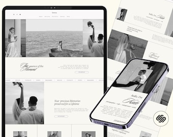 Squarespace 7.1 Website Template for Photography and Creative Services