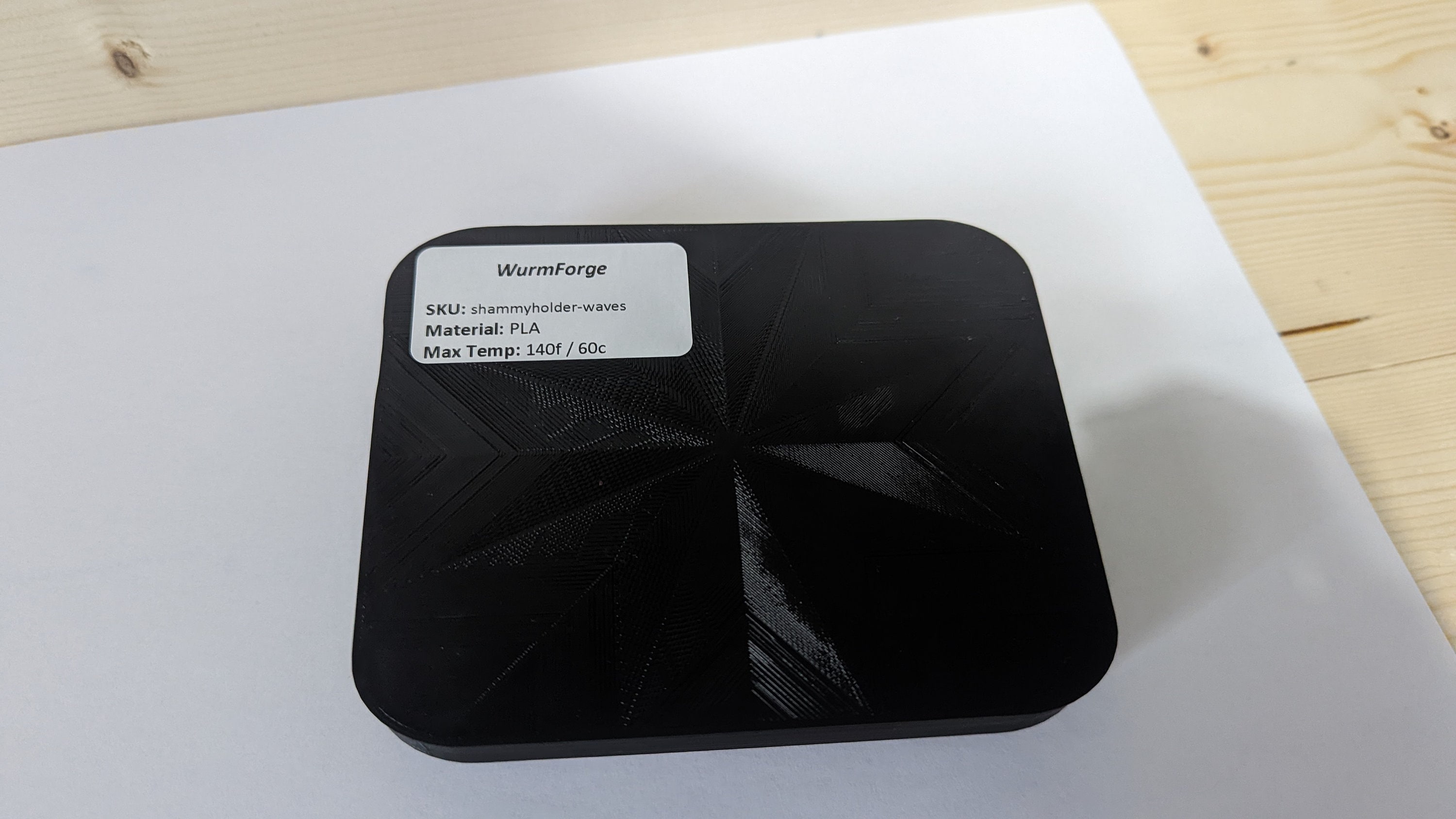 Shammy Holder Waves 3D Printed Stamping Etsy