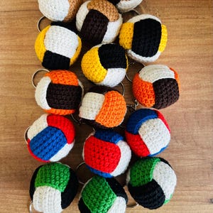 Custom Team Colors Volleyball Keychain