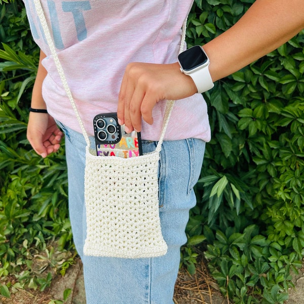 Crochet Phone Bag | Handmade Mini Purse | Small Crossbody Bag | Gift for Her