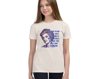 Princess Diana girls T-shirt, People's Princess, British Royalty, Queen Elizabeth, Do What's Right, Quote shirt, Youth tshirt
