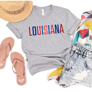 Louisiana Tech University Tshirt, Louisiana Tshirt, Louisiana College, Louisiana Student Crew Neck Shirt