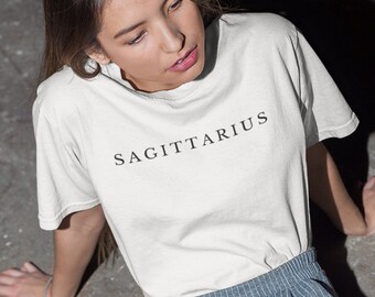 Sagittarius T-Shirt, Zodiac Sign Tee, Astrology T-shirt, Gift for Astrology Lover, Unisex T-shirt, Minimalist Tee