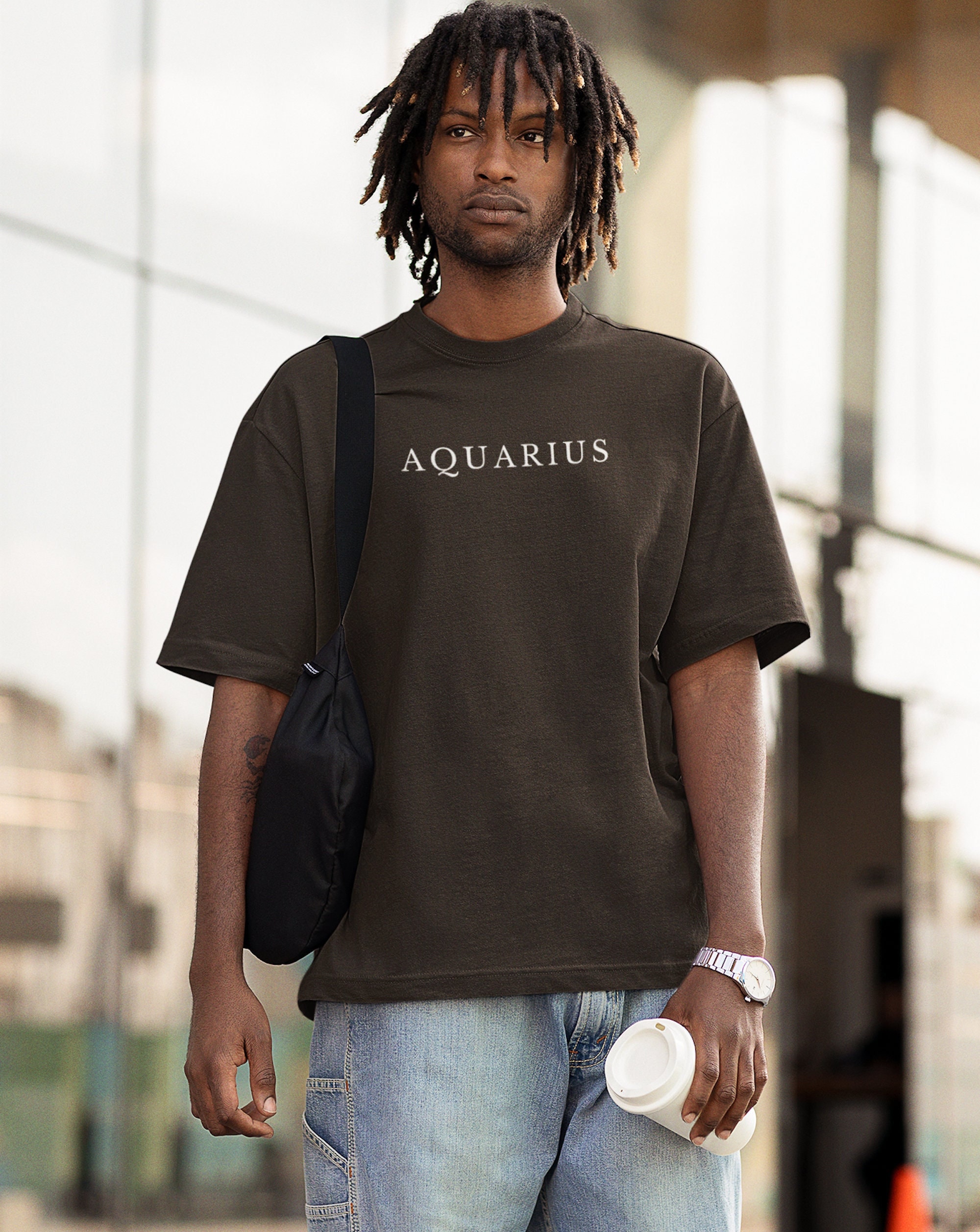 Aquarius T-Shirt, Zodiac Sign Tee, Astrology T-shirt, Gift for Astrology Lover, Unisex T-shirt, Minimalist Tee