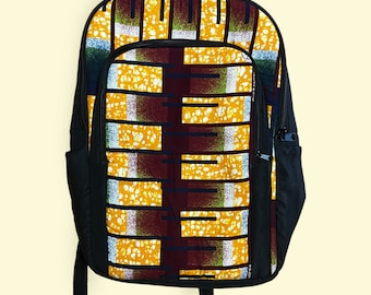 Colourful mordern backpack, African print