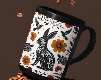 Wildlife Coffee Mug: Forest Animals, Nature Lover Gift