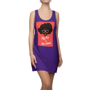 Women&#39;s afro Cut & Sew Racerback Dress