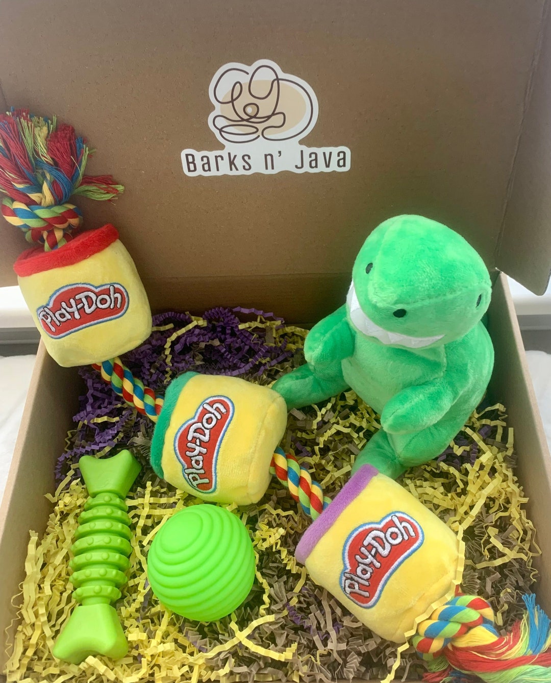 Playdoh Dog Toy Dinosaur Dog Toy Puppy Toy Gift for Dog Etsy