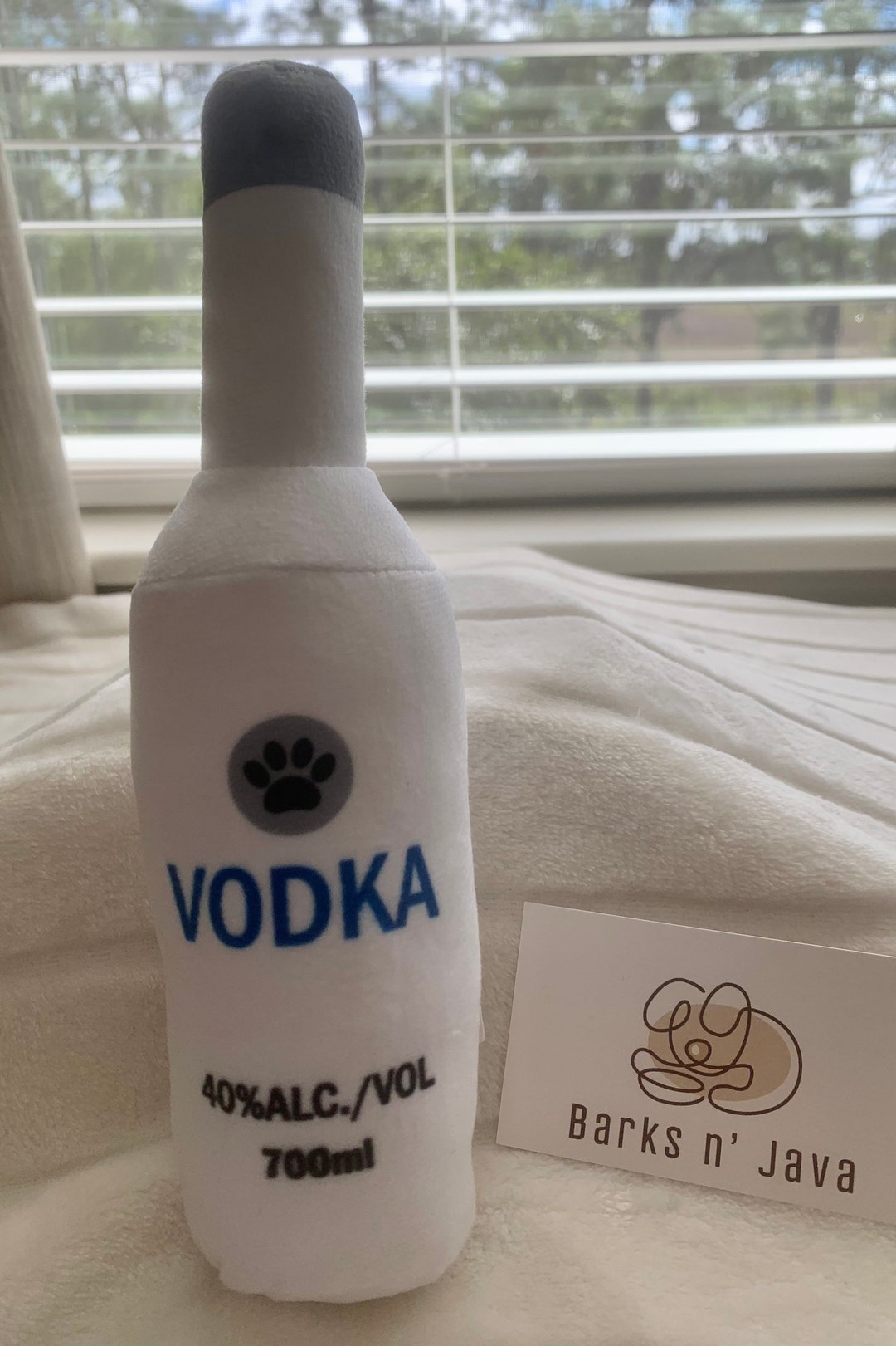 Vodka Dog Toy Plush Dog Toys Squeaker Dog Toy Gift for Dog Etsy