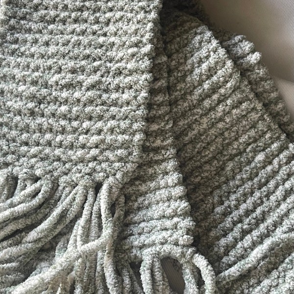 Long Hand Knit Winter Scarf | Custom Cozy Simple Stitch Knit Scarf