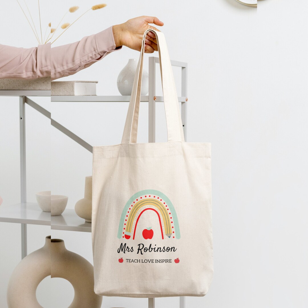 Tote Bag for Teacher Appreciation Gift | Canvas Tote Bag | Personalized ...