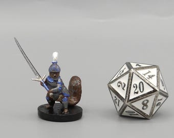 BEHOLD! A Sir Nutsalot Miniature! Hand Painted or Primed - D&D / TTRPG Minis - 14k Resin 3D Printed for Ultra-Fine Details!