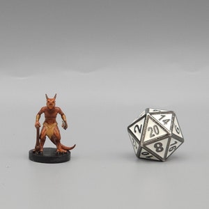 BEHOLD! A Kobold Miniature! - Hand Painted or Primed -  D&D / TTRPG Minis - 14k Resin 3D Printed for Ultra-Fine Details.