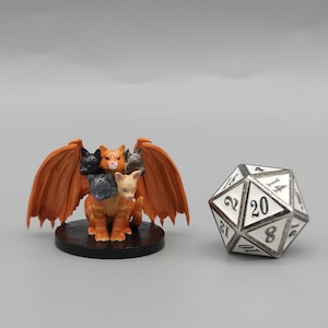 BEHOLD! A Tiacat Miniature! Hand Painted or Primed - D&D / TTRPG Minis - 14k Resin 3D Printed for Ultra-Fine Details!