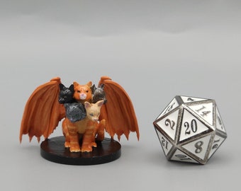 BEHOLD! A Tiacat Miniature! Hand Painted or Primed - D&D / TTRPG Minis - 14k Resin 3D Printed for Ultra-Fine Details!