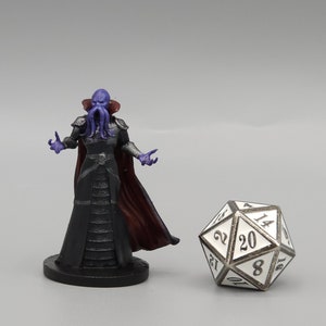 BEHOLD! A Mind Flayer Miniature! Hand Painted or Primed - D&D / TTRPG Minis - 14k Resin 3D Printed for Ultra-Fine Details!
