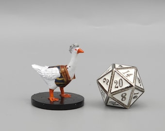 BEHOLD! A Goosestarion Miniature! Hand Painted or Primed - D&D / TTRPG Minis - 8k Resin 3D Printed for Ultra-Fine Details!