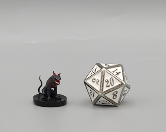 BEHOLD! A Hell Hound Puppy Miniature! Hand Painted or Primed - D&D / TTRPG Minis - 14k Resin 3D Printed for Ultra-Fine Details!