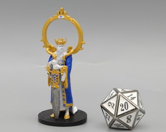 BEHOLD! A Celestial King Miniature! Hand Painted or Primed - D&D / TTRPG Minis - 14k Resin 3D Printed for Ultra-Fine Details!