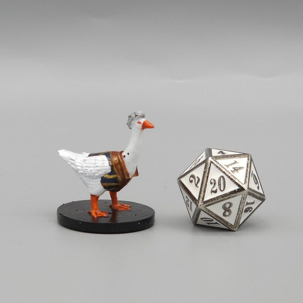 HOUD! Een Goosestarion-miniatuur! Handgeschilderd of gegrond - D&D / TTRPG Minis - 8k hars 3D geprint voor ultrafijne details!