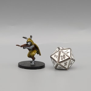 BEHOLD! A Harengon Sniper Miniature! Hand Painted or Primed - D&D / TTRPG Minis - 8k Resin 3D Printed for Ultra-Fine Details!