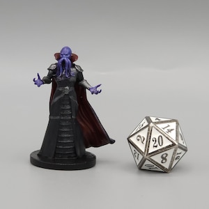 BEHOLD! A Mind Flayer Miniature! Hand Painted or Primed - D&D / TTRPG Minis - 8k Resin 3D Printed for Ultra-Fine Details!