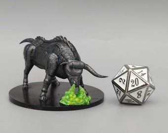 BEHOLD! A Gorgon Miniature! Hand Painted or Primed - D&D / TTRPG Minis - 14k Resin 3D Printed for Ultra-Fine Details!