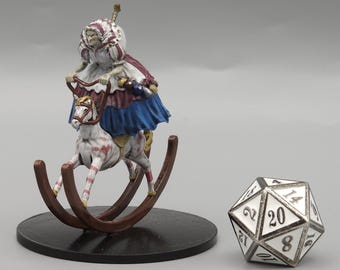 BEHOLD! A Skabatha Nightshade Miniature! Hand Painted or Primed - D&D / TTRPG Minis - 14k Resin 3D Printed for Ultra-Fine Details!